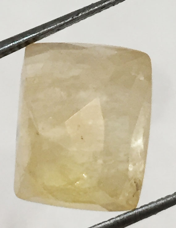 10.48 ct/11.50 ratti Natural Certified Ceylon Pukhraj/Yellow Sapphire